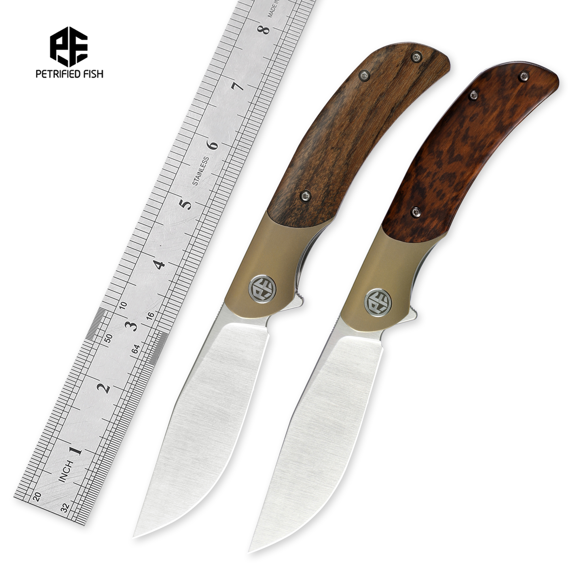 Dive Knife Titanium - Petrified Fish PFP09 Folding Knife Titanium
