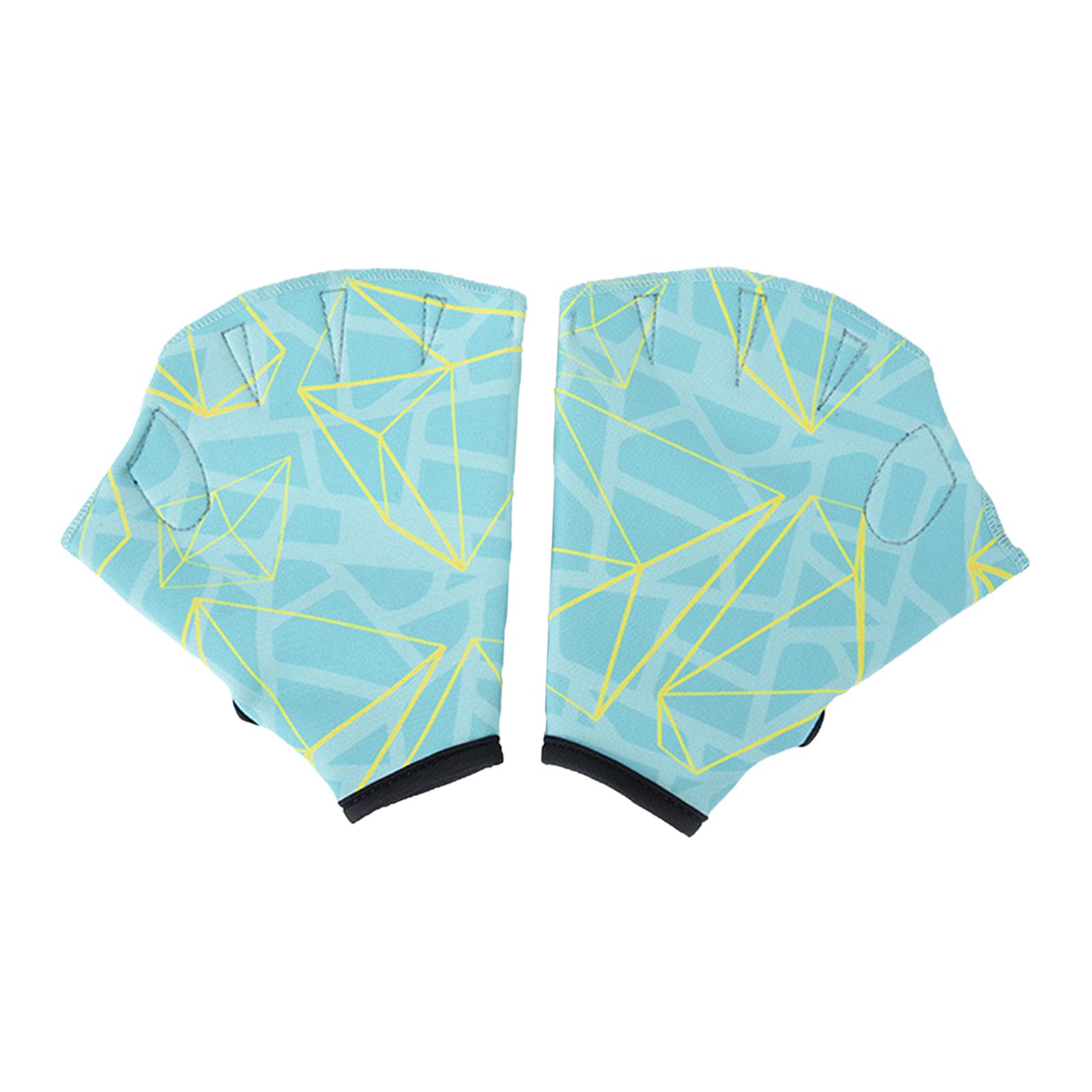 Aquatic Aerobics - Swimming Gloves with Wrist Strap Aquatic