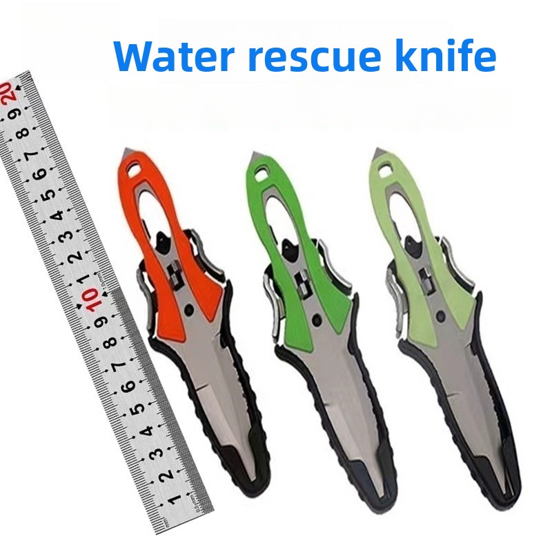 Dive Knife Titanium - Water Rescue Knife Diving Rope Cutter