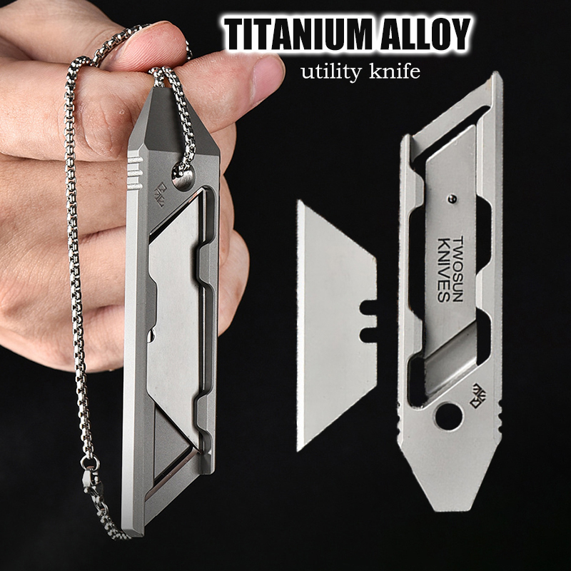 Dive Knife Titanium - TC4 Titanium Utility Knife Replaceable SK5