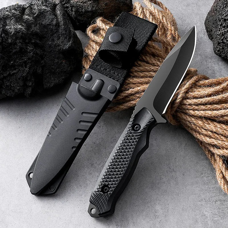 Dive Knife Titanium - 1 stainless steel sheath pocket knife,