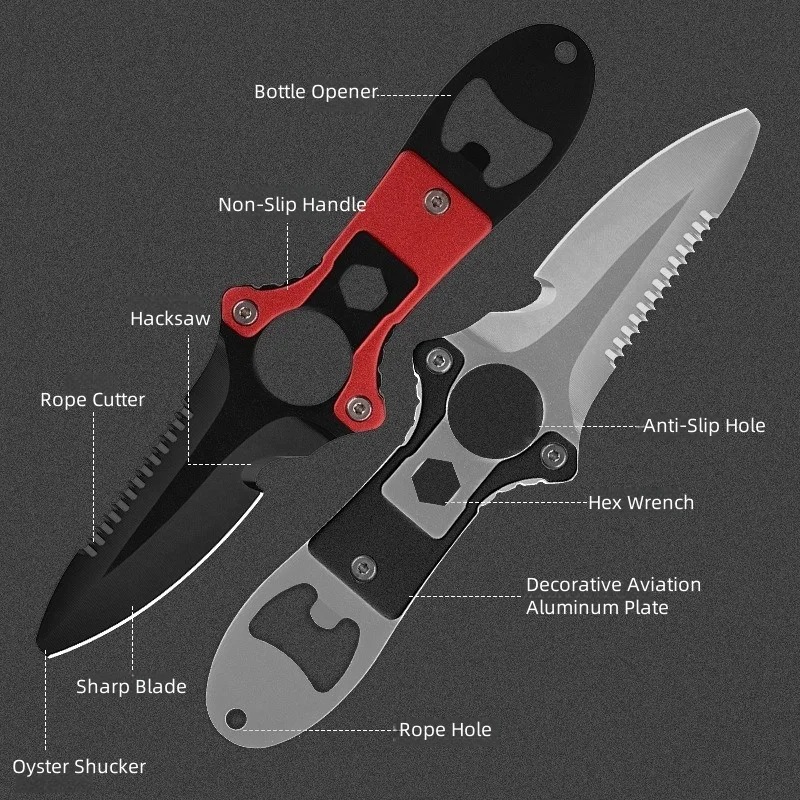 Outdoor Survival Knife Multito - Dive Knife Titanium 리뷰 및 가격